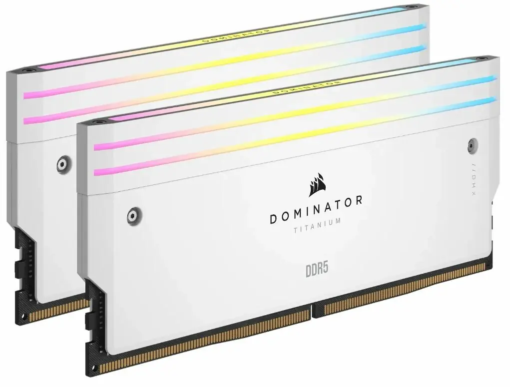 Corsair Dominator Titanium White 64GB (2x 32GB) DDR5 6000MHz biel
